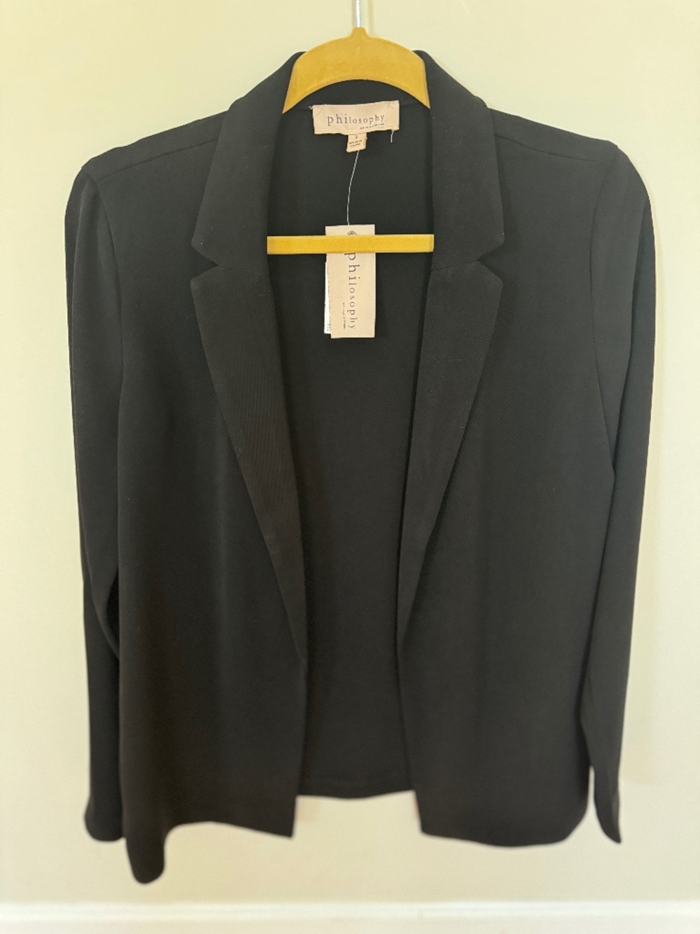 Philosophy Black Unlined casual jacket